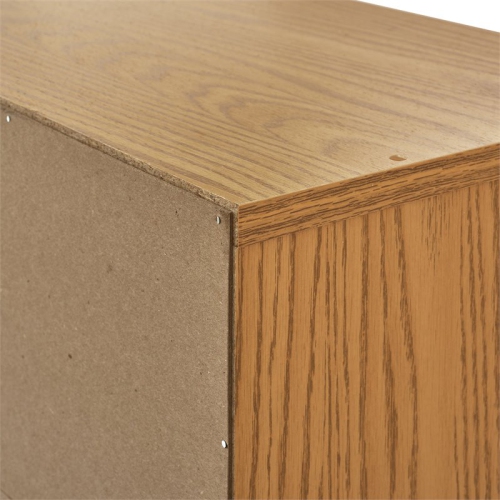 Safco Medium Oak 16 Compartment Wood Adjustable File Organizer