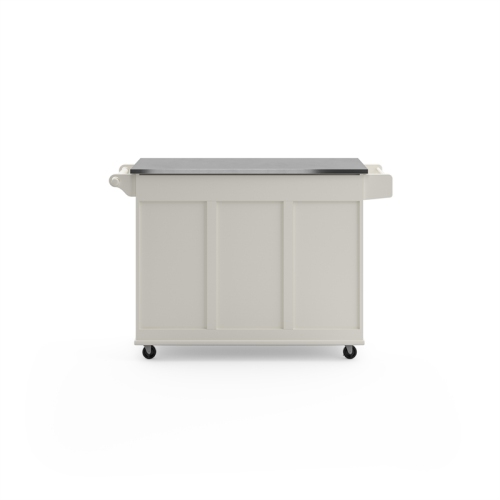 Homestyles – Chariot de cuisine en bois Dolly Madison, blanc cassé