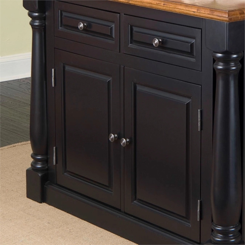 Homestyles Monarch Black Kitchen Island