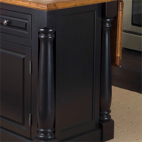 Homestyles Monarch Black Kitchen Island
