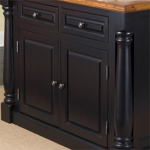 Homestyles Monarch Black Kitchen Island