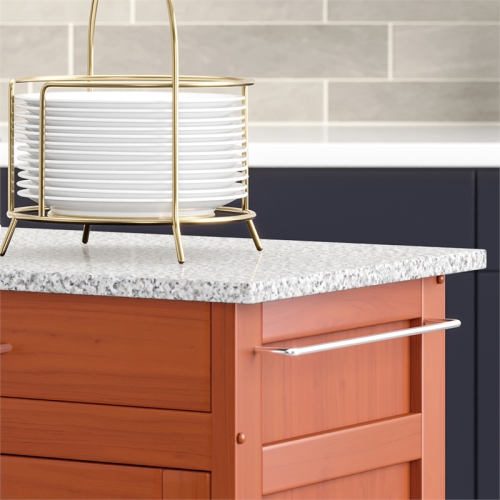 Homestyles Create-a-Cart Wood Rolling Kitchen Cart in Brown