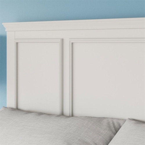 Homestyles Naples Wood Queen Headboard in Off White