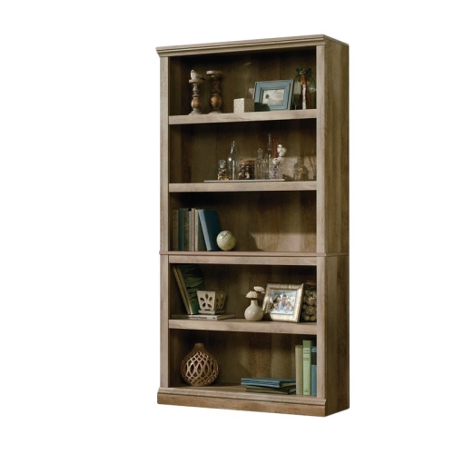 Sauder Select 5 Shelf Bookcase in Lintel Oak