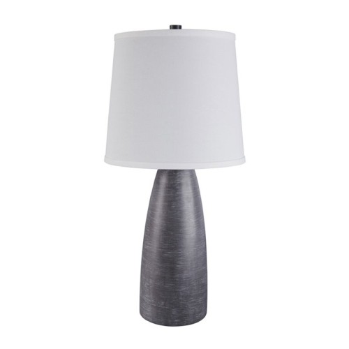 ASHLEY FURNITURE Ashley Shavontae Poly Table Lamp In Gray (Set Of 2)