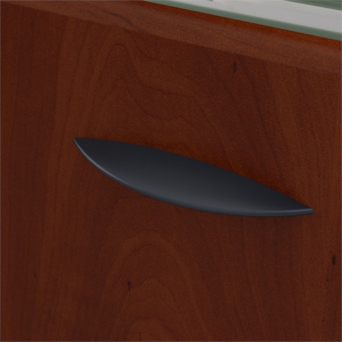 Series A 84W x 84D Corner Desk with Mobile File Cabinet in Cherry