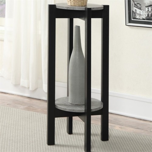 CONVENIENCE CONCEPTS  Newport Deluxe Plant Stand In In Black