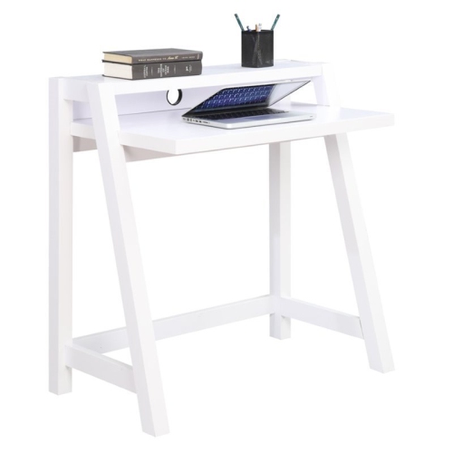 CONVENIENCE CONCEPTS  Newport Lilly Writing Desk In Wood Finish In White