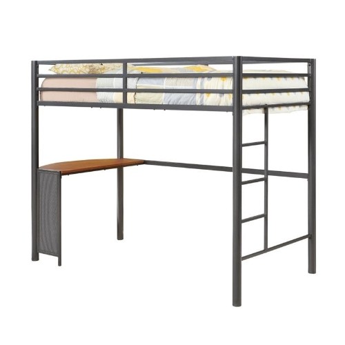 Coaster Twin Metal Modern Loft Bed Twin Single Gunmetal