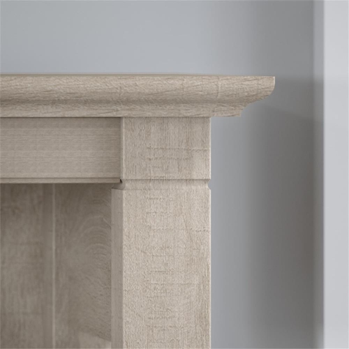 Bush Furniture Key West 5 Shelf Bookcase in Washed Gray