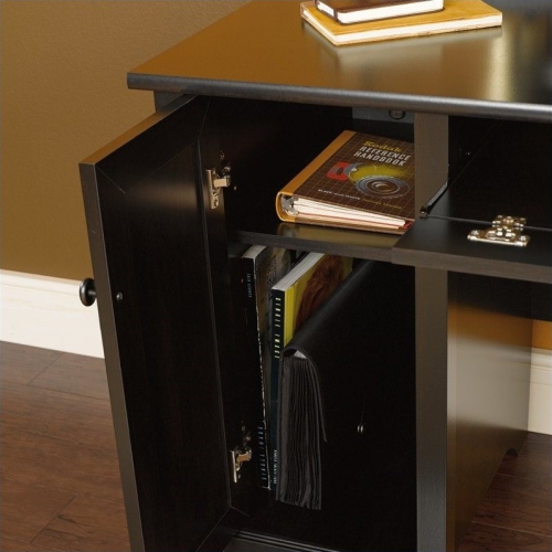 Sauder Edge Water Computer Desk in Estate Black