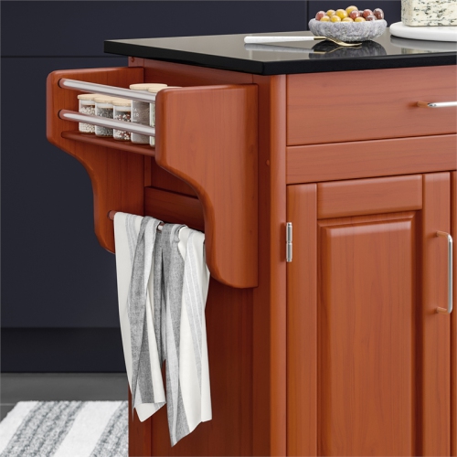 Homestyles Create-a-Cart Wood Rolling Kitchen Cart in Brown