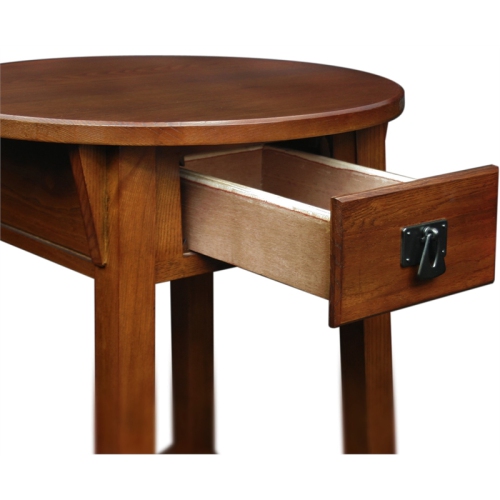 Leick Furniture Wood Anyplace Side Table in Russet Oak