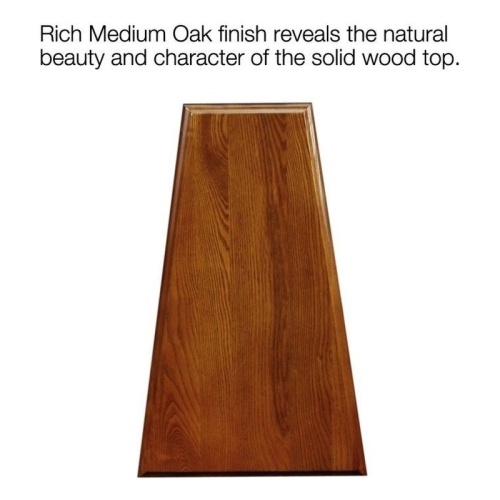 Leick Furniture Favorite Finds Recliner Wedge Table in Medium Oak