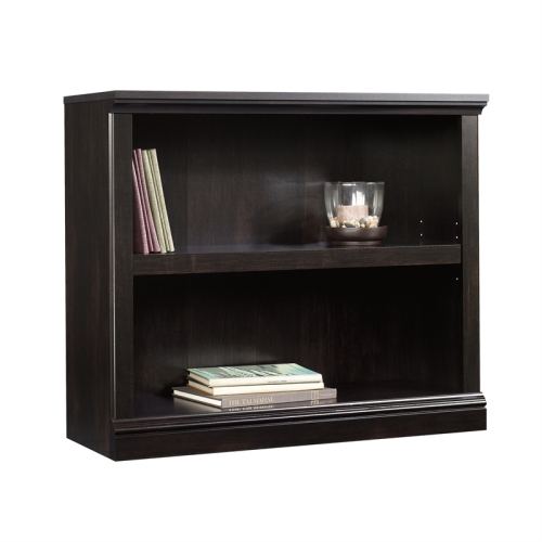 Sauder Select Engineered Wood 2 Shelf Bookcase in Estate Black