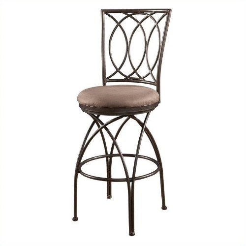 Powell Furniture Bar Stool Chair - Set of 1 - Bronze