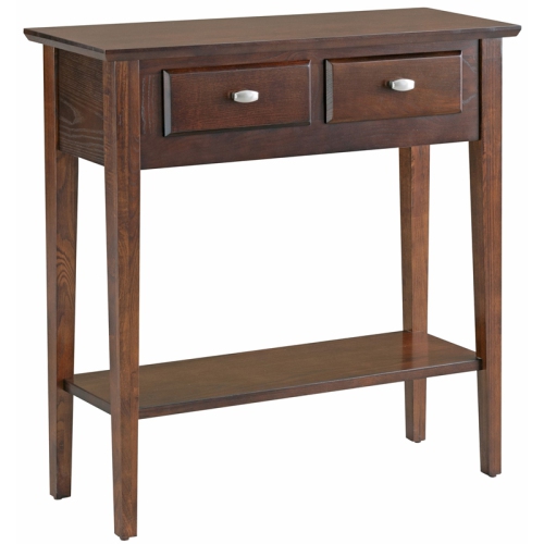 Leick Furniture Hall Wood Console-Sofa Table in Chocolate Oak Finish