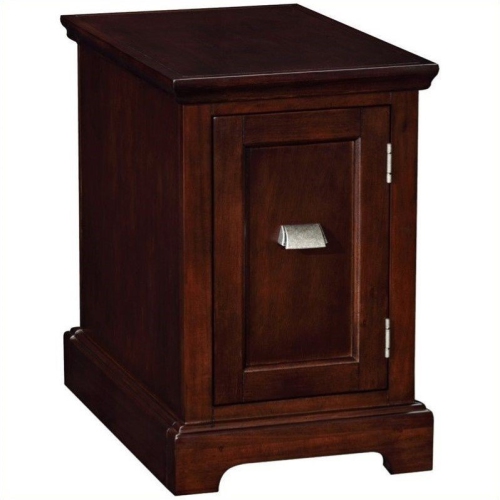 LEICK FURNITURE  End Table-Printer Stand In A Chocolate Cherry Wood Finish