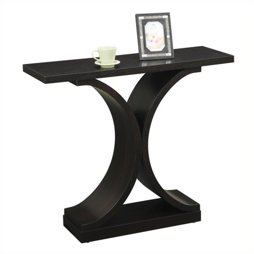 Convenience Concepts Newport Infinity Console Table in Espresso Wood Finish