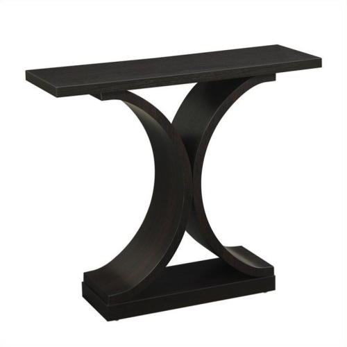 Convenience Concepts Newport Infinity Console Table in Espresso Wood Finish