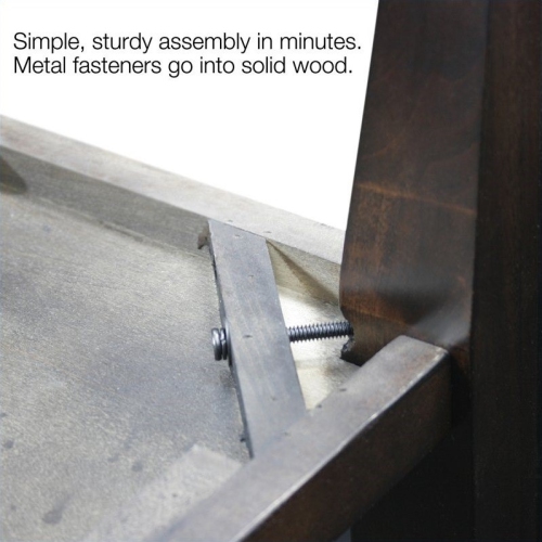 Leick Furniture Laurent Solid Wood Square End Table in Chocolate Cherry