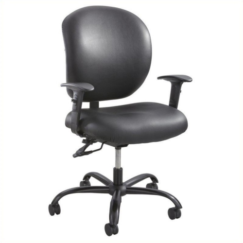 SAFCO  Alday Task Office Chair In Vinyl In Black