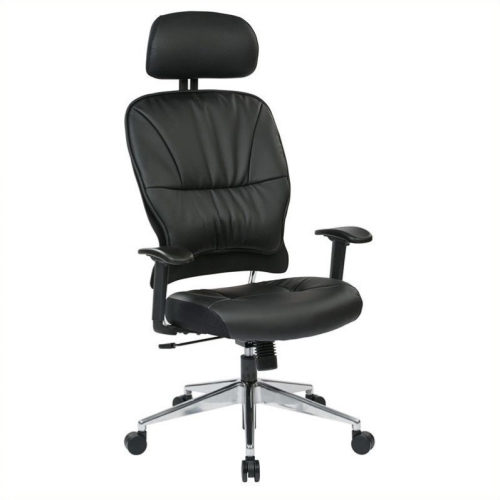 Black Bonded Leather Managers Chair by Office Star
