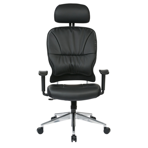 Black Bonded Leather Managers Chair by Office Star