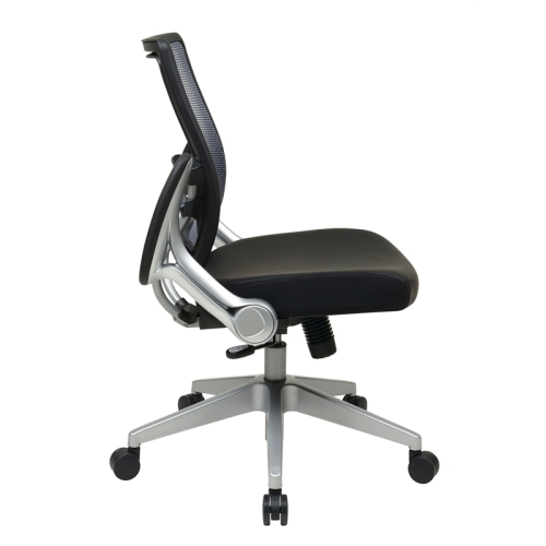 Professional AirGrid Back and Seat Managers Office Chair in Black Leather