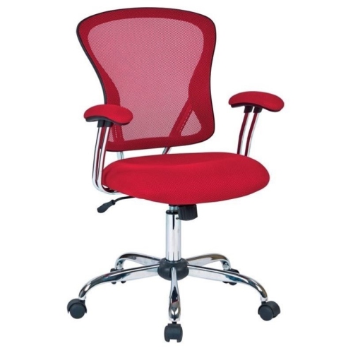 Juliana Task Chair with Red Mesh Fabric Seat Best Buy Canada