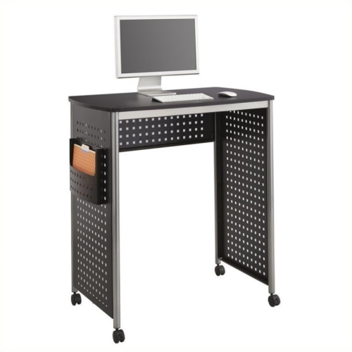 Safco Scoot Standing Desk Workstation in Black