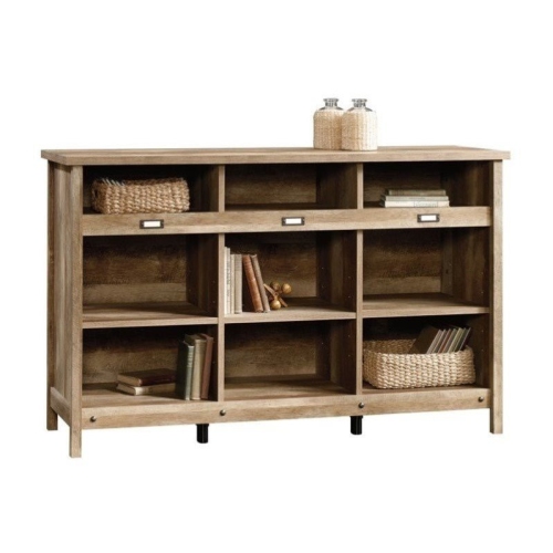 Sauder Adept 9 Cubby Storage Unit in Craftsman Oak
