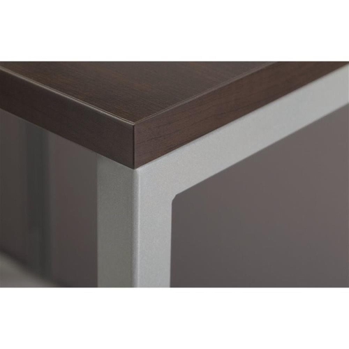 Bush Business Furniture Easy Office 3 Drawer L Computer Desk in Mocha Cherry