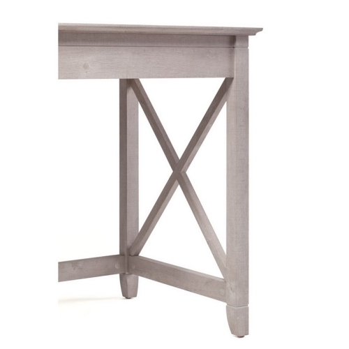 Key West 54W Computer Desk with Storage in Washed Gray - Engineered Wood
