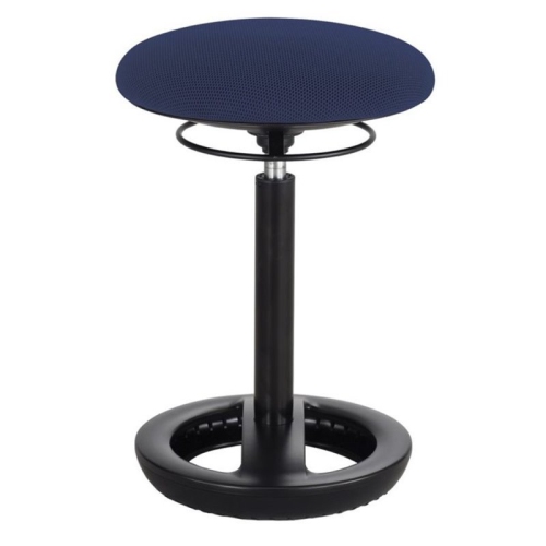 Safco Twixt Active 22" Backless Drafting Chair in Blue