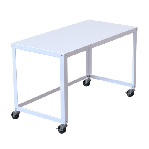 HIRSH INDUSTRIES LLC Hirsh Ready-To-Assemble 48-Inch Wide Mobile Metal Desk White