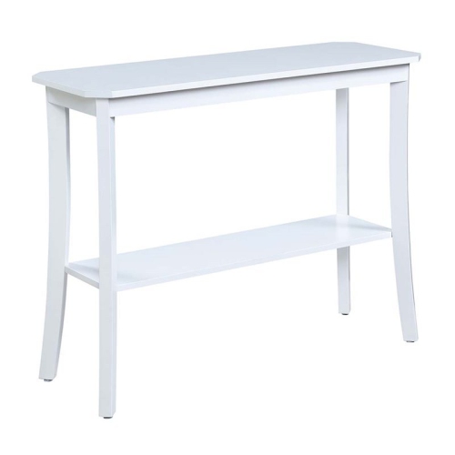 Convenience Concepts Designs2Go Baja Console Table in White Wood Finish
