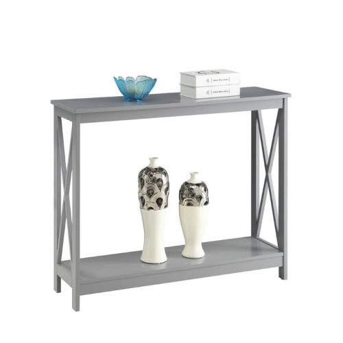 Convenience Concepts Oxford Console Table in Gray Wood Finish