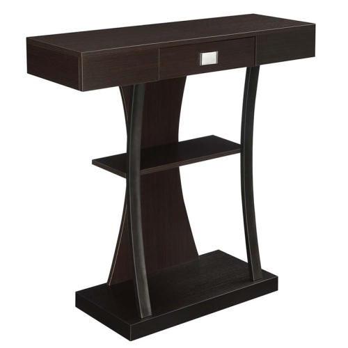 Convenience Concepts Newport Harri Console Table in Espresso Wood Finish