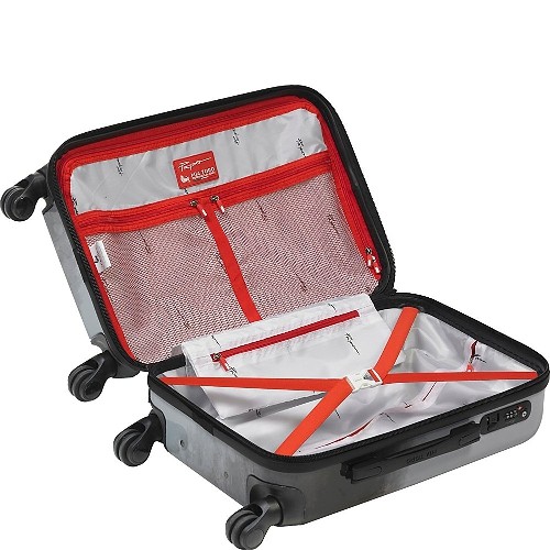 Mia Toro Prado-Butterfly Kiss Hardside Spinner 3 Piece Luggage Set [20", 24" & 28"]