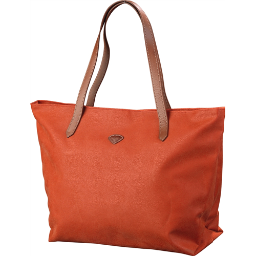 JUMP SHOPPER 18" IN POLYSUEDE COATED ON POLYESTER, RUST