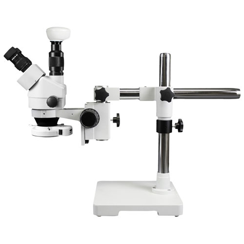 Walter Products 7x - 45x Trinocular Stereo Microscope with Built-In Camera