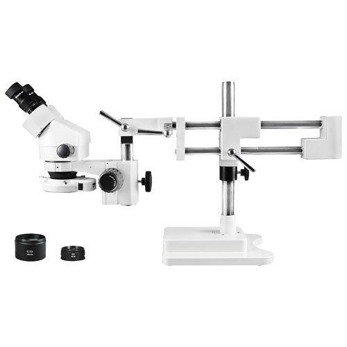 Walter Products 3.5x - 90x Binocular Stereo Microscope with 144-LED Ring Light