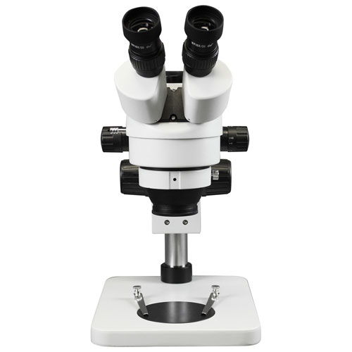 Walter Products 7x - 45x Trinocular Stereo Microscope with 144-LED Ring Light
