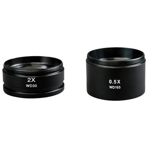 Microscope trinoculaire stéréo 3,5x à 90x/éclairage double DEL de Walter Products