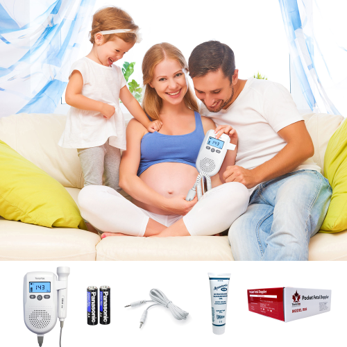 ToronTek R88 Fetal Doppler - Personal Pocket Ultrasound for Maternity + 60gr Aquasonic Gel