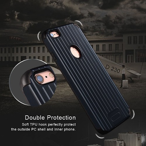 Navor Fitted Hard Shell Case for iPhone 6S;iPhone 6 - Navy Blue