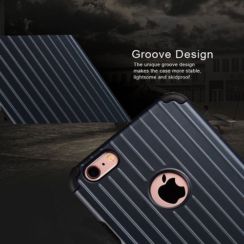 Navor Fitted Hard Shell Case for iPhone 6S;iPhone 6 - Navy Blue