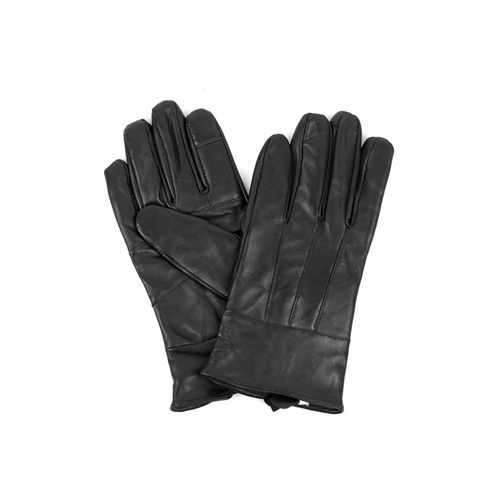 Karla Hanson Women's Deluxe Leather Touch Screen Gloves Black M