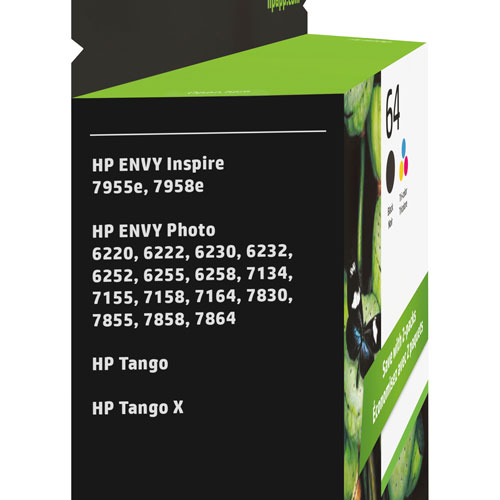 HP 64 Multi-Colour Ink (X4D92AN#140) - 2 Pack